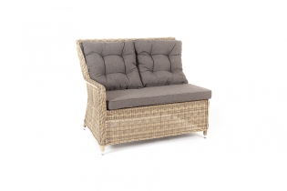 «Бергамо» плетеный правый модуль дивана (соломенный)