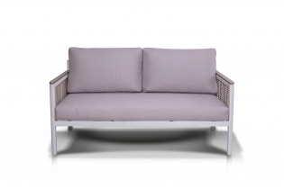 «Сан Ремо» диван плетеный двухместный, каркас из алюминия