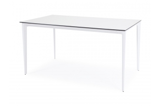 MR1000970 обеденный стол из HPL 140х80см, цвет молочный, каркас белый